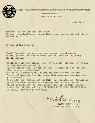 Illustration for article titled Hilarious Memos from the Desk of Nick Fury